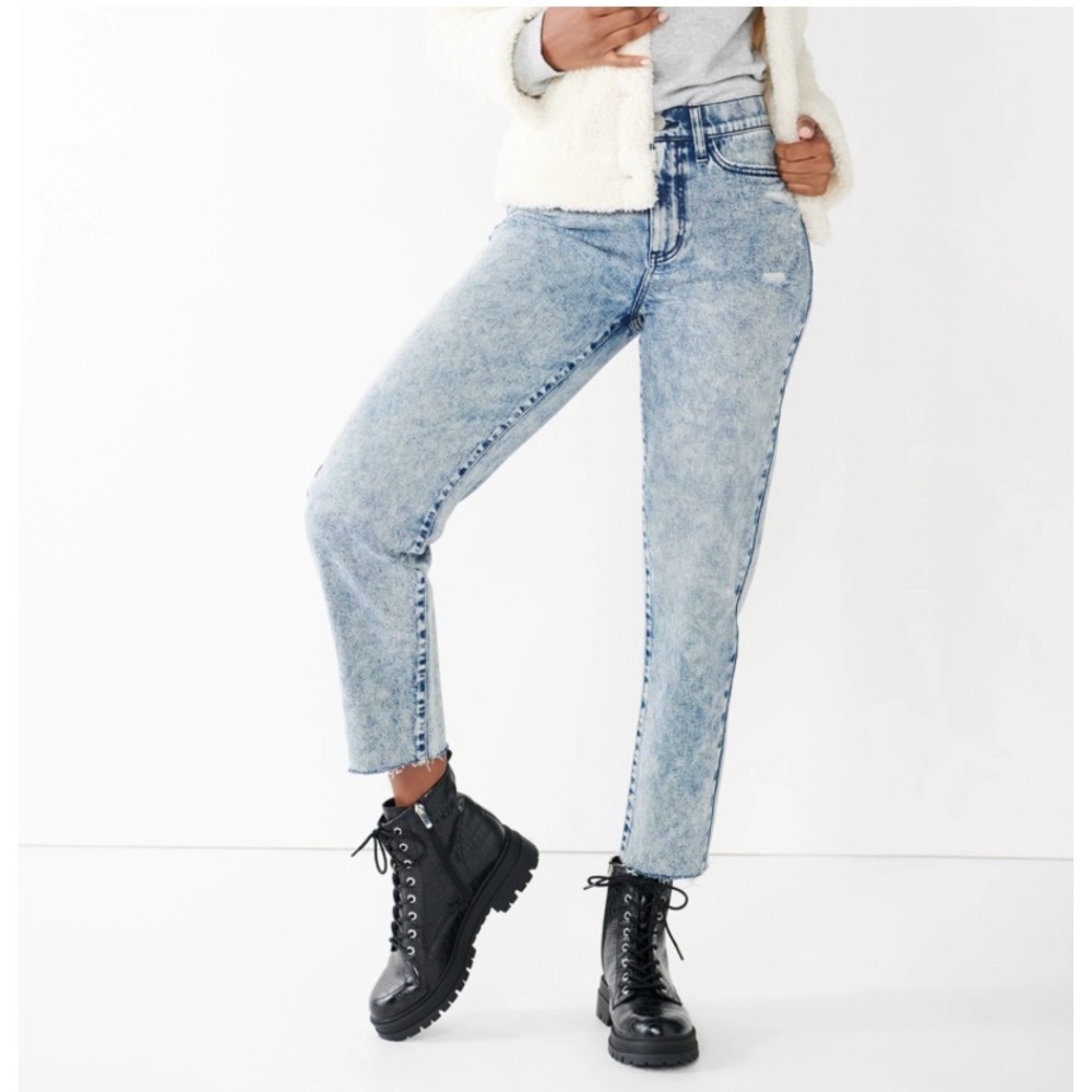 SO Light Blue Straight Leg Jeans